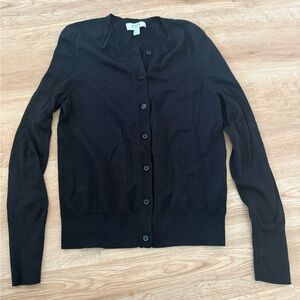 COS Classic Black Button-Up Cardigan